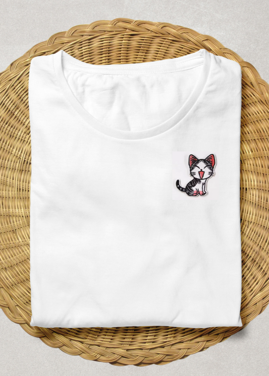 T-shirt Petit Chat brodé