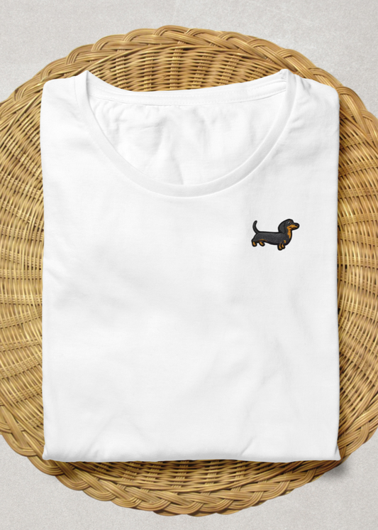 T-shirt Teckel brodé