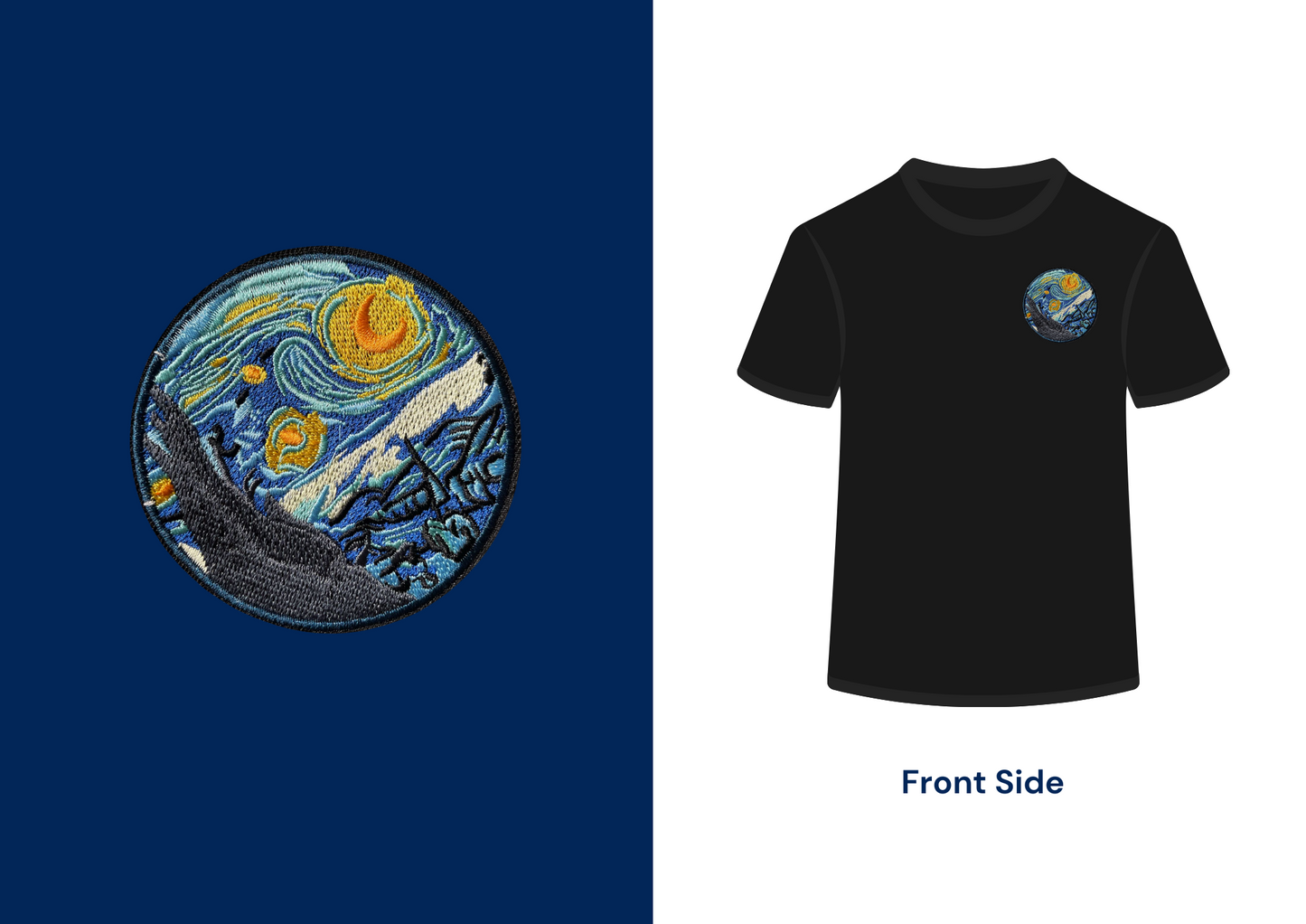 T-shirt Nuit étoilée de Vincent Van Gogh
