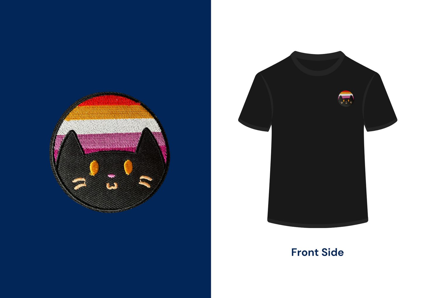 T-shirt Chat Noir – Édition Pride
