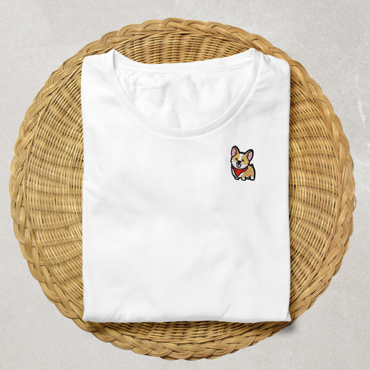 T-shirt Welsh Corgi brodé