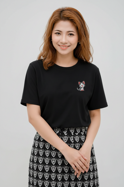 T-shirt Petit Chat brodé