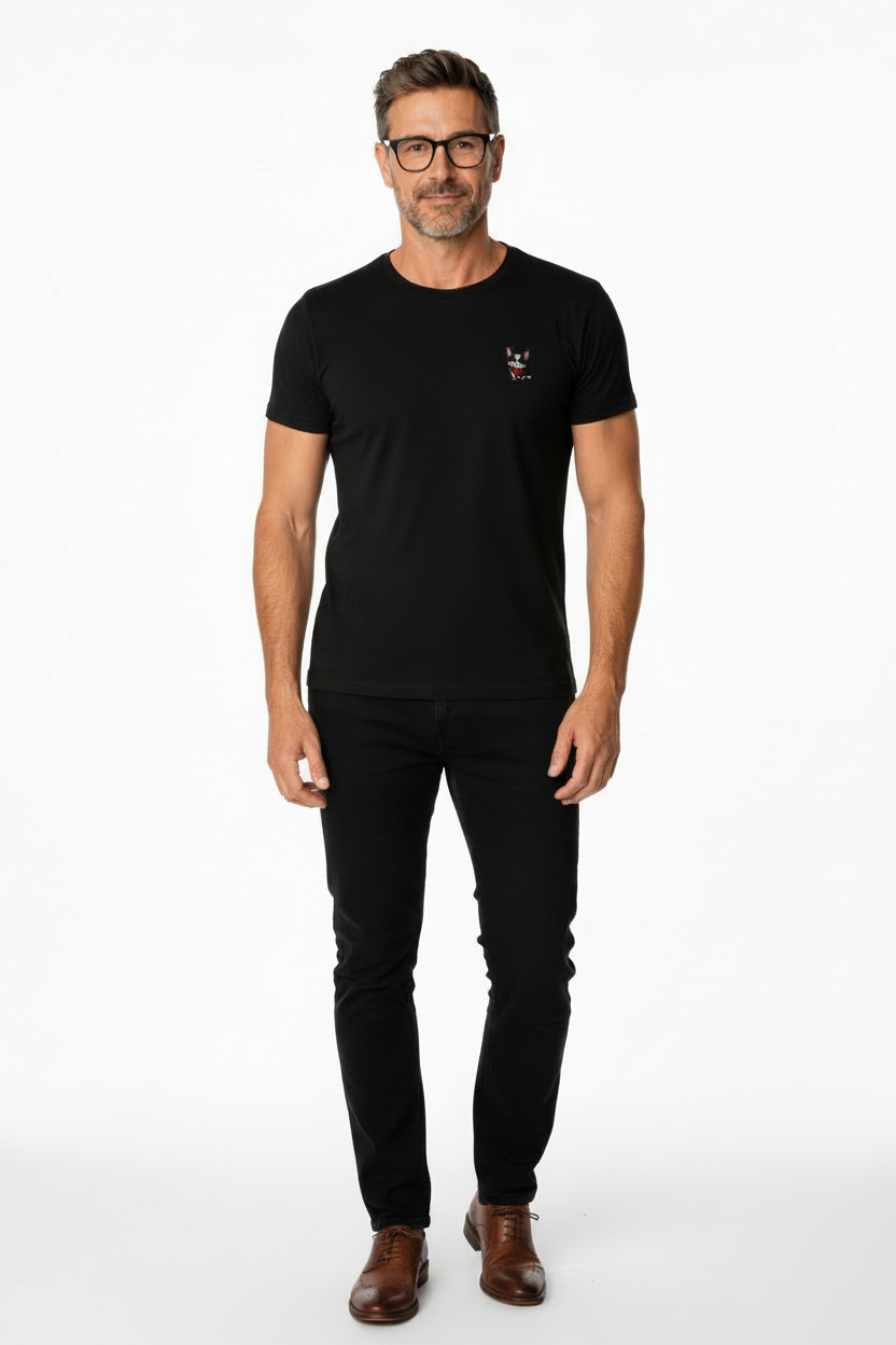 T-shirt Bouledogue français brodé