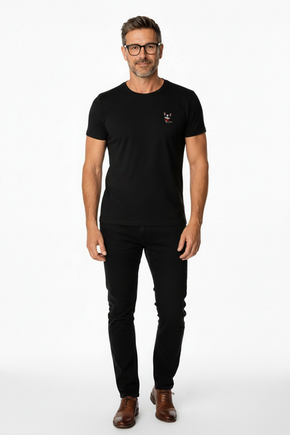 T-shirt Bouledogue français brodé