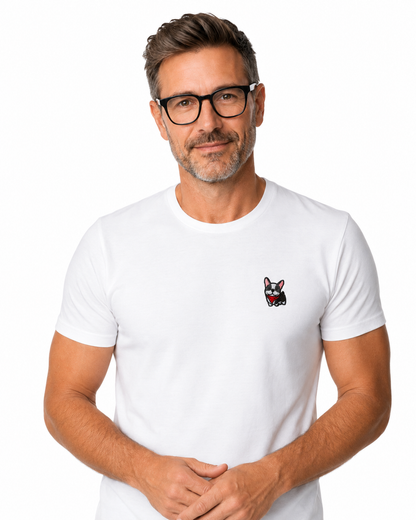 T-shirt Bouledogue français brodé