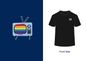 T-shirt TV Classique – Édition Pride