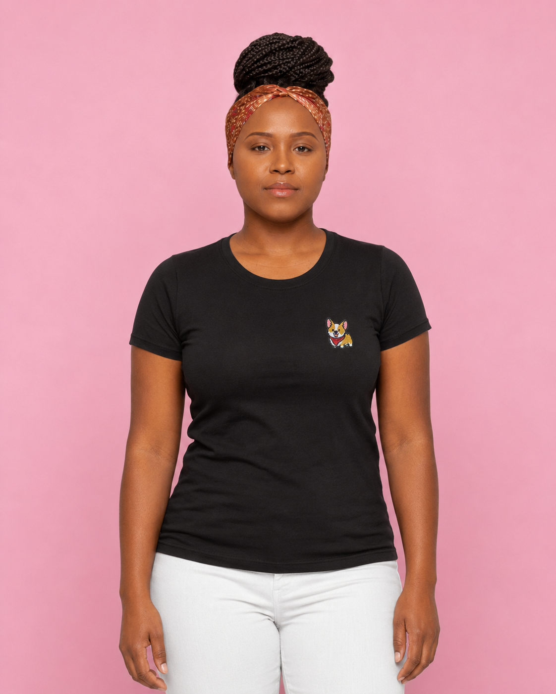 T-shirt Welsh Corgi brodé