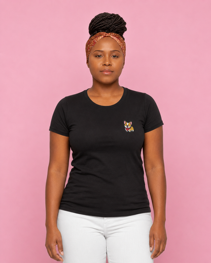 T-shirt Welsh Corgi brodé