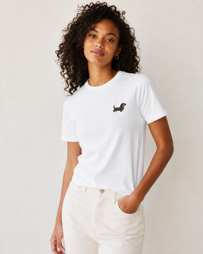 T-shirt Teckel brodé